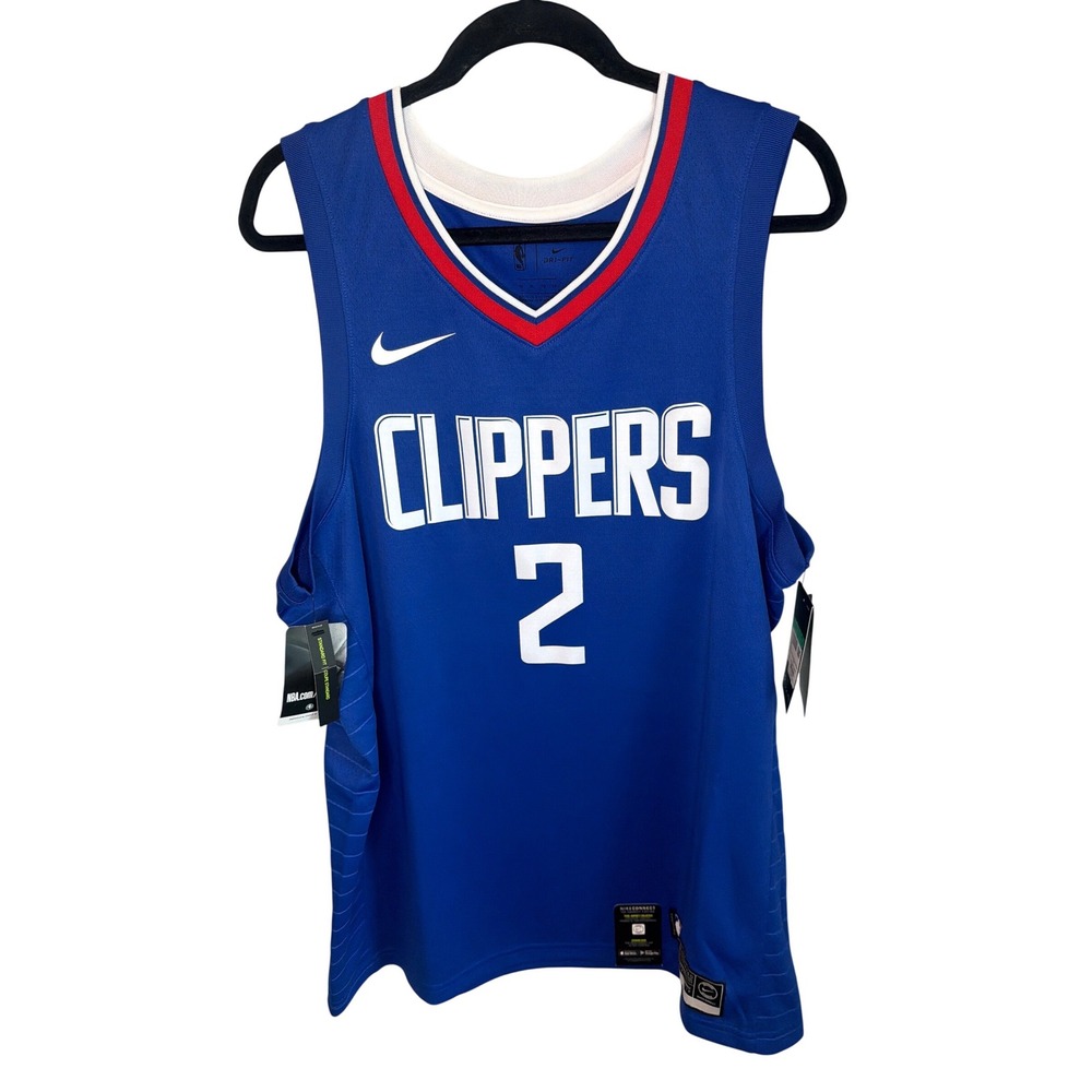Nike Kawhi Leonard Clippers Icon Swingman Jersey Blue Mens XL 864481-406 NEW